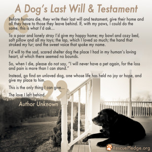 Dog's Last Will and Testament