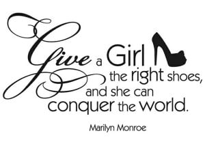 Marilyn Monroe Shoe Quote