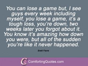 Brett Favre Quotations