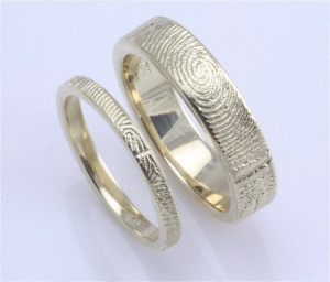 Brent & Jess: Handcrafted Fingerprint Wedding Rings | A Practical ...