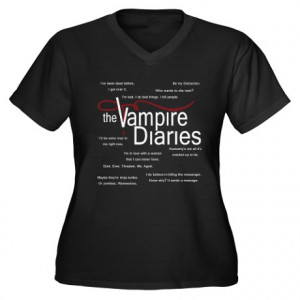 ... > Bennet Womens > Vampire Diaries Quotes Women's Plus Size V-Neck Da