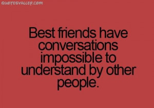 Best Friends Have Conversations