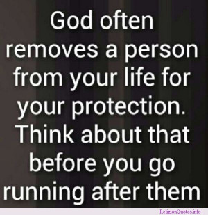 Cause maybe running after them isn't the safest choice.