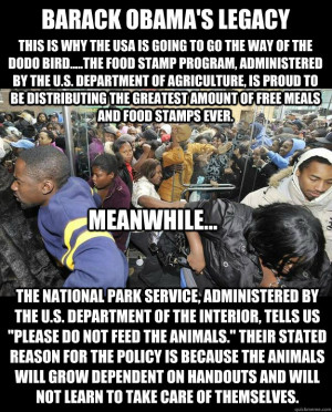 ... of free meals and food stamps ever. Meanwhile Obama Food Stamps N