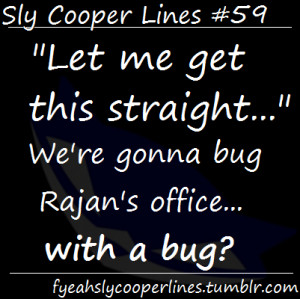 Great Lines in Sly Cooper Games