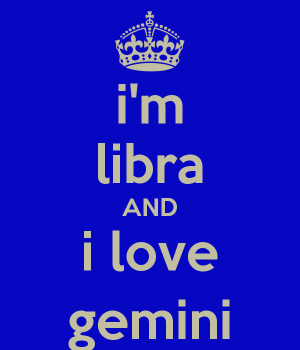 libra AND i love gemini