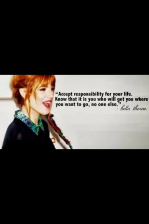 Bella Thorne quote}