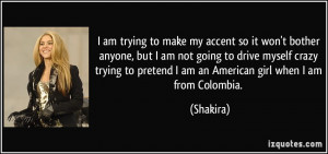 ... am not going to drive myself crazy trying to pretend I am an American