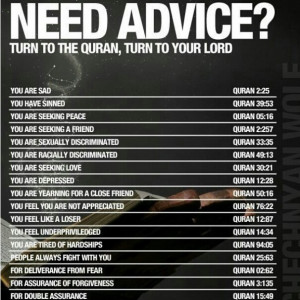 Advice from the holy Quran