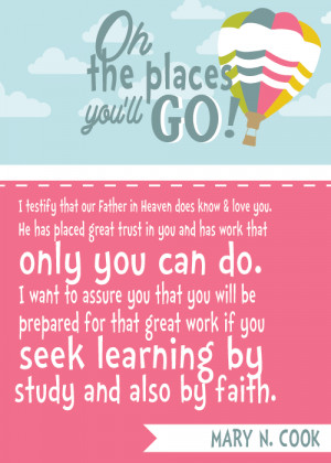 OH THE PLACES YOU'LL GO 5x7 HANDOUT
