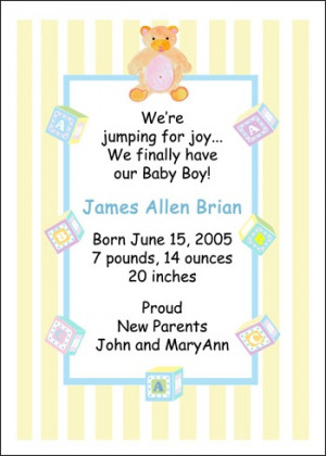 Baby Boy Card Sayings Pictures