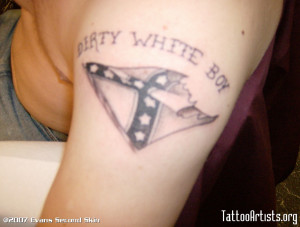 Funny Tattoo Dirty White Boy