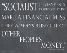 Margaret Thatcher Socialism Quote - Wall Art - 8x10 ...