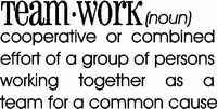 ... teamwork definit wall quotes teamwork quot workflow quotes work gift