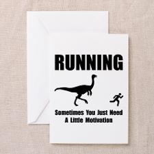Running Motivation Greeting Card for