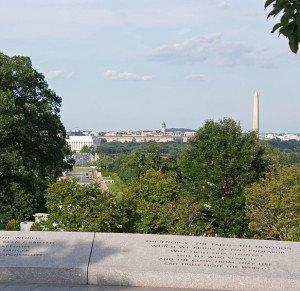 ... Memorial from Kennedy grave in Arlington National Cemetery.jpg