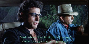 Funny quote from Jurassic Park