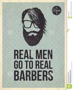 Real men go to real Barbers