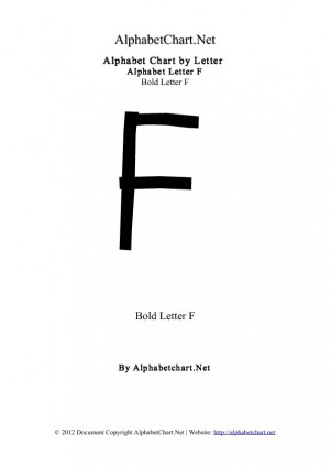 Alphabet F Bold | Alphabet F Colored | Alphabet F Coloring Letter ...