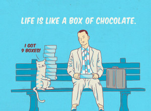 Forrest Gump Box Of Chocolates Quote Forest gump - ' life is like a