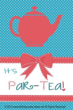 Tea Birthday Party Ideas #tea #party #birthday #decoration #cakes # ...