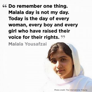 Re: Malala Yousafzai in UK when told she won Nobel Peace Pri