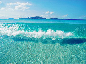beach, blue, ocean, sand, sky, summer, sun, wave, waves