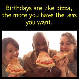 ... just by comparing something totally unrelated to aging or birthdays