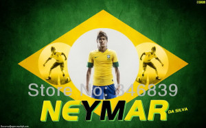 007 Neymar - Barcelona Messi Football Soccer Brazil Top Player Poster ...