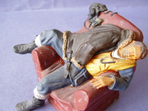 WW2 RAF PILOT IN ARMCHAIR (120mm scale)