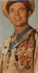 Audie Murphy 1924-1971, born in Kingston, TX, movie star, one of the ...