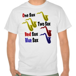 Funny Saxophone Sayings Red_sax_blue_sax_t_shirt-rc ...