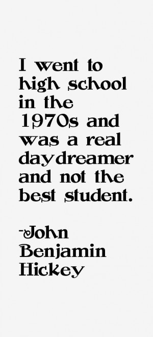 went to high school in the 1970s and was a real daydreamer and not ...