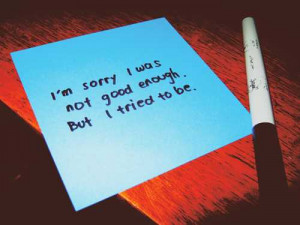 Im Sorry I Was Not Good Inspirational Life Quotes