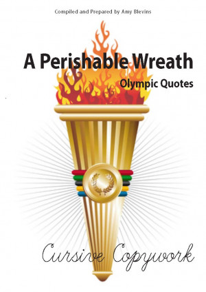 Olympic Quotes Copywork - Cursive