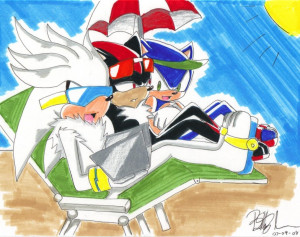 Summer of Sonic the hedgehog Sonic, Shadow, and Silver
