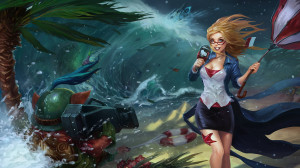 Displaying 17> Images For - Pool Party League Of Legends Splash Art...