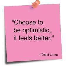 The power of rose colored optimism courtesy of the Dalai Lama