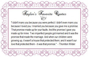 You gave me a promise...