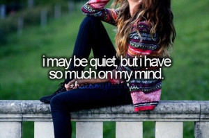 alot, mind, quote, shy, thinking