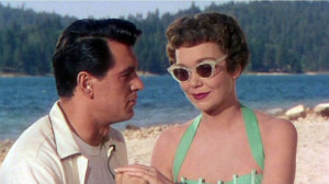 Bob Merrick (Rock Hudson) and Helen Phillips (Jane Wyman)