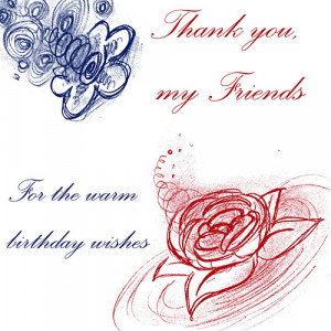 thanks for the birthday wishes