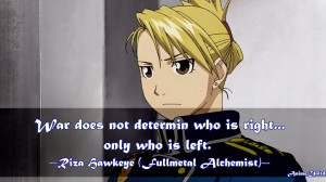 Riza Hawkeye Fullmetal Alchemist Quotes