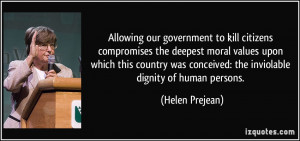 Allowing our government to kill citizens compromises the deepest moral ...