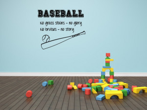 Baseball Quote Baseball Wall Decal Boys Room Decal by SBLDesign