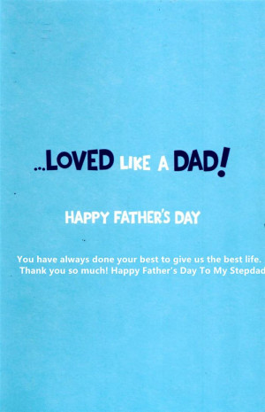 just like a father should happy father s day stepdad