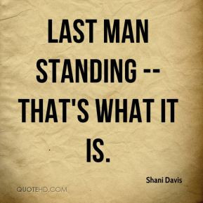 Shani Davis - Last man standing -- that's what it is.