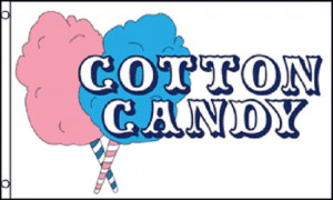 Details about COTTON CANDY Flag Concession Advertising Sign Food Snack ...