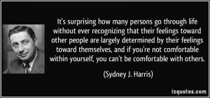 feelings toward other people are largely determined by their feelings ...