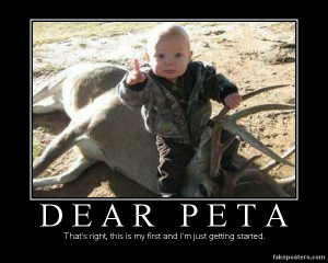 Dear Peta - Demotivational Poster